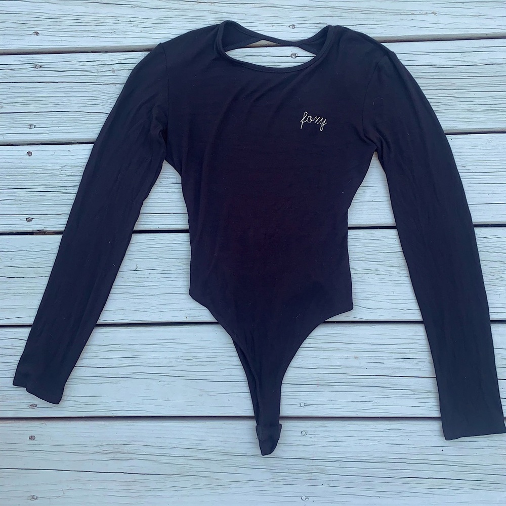 Wet Seal Black Foxy Bodysuit